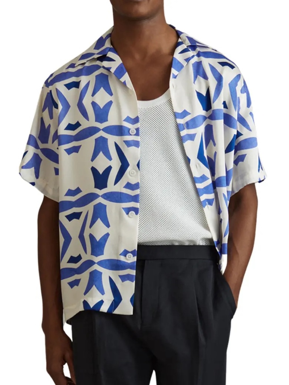NWT Reiss Men’s Printed Button Down